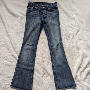Rock & Republic Flared Leg Mid Rise Jeans, Size 25